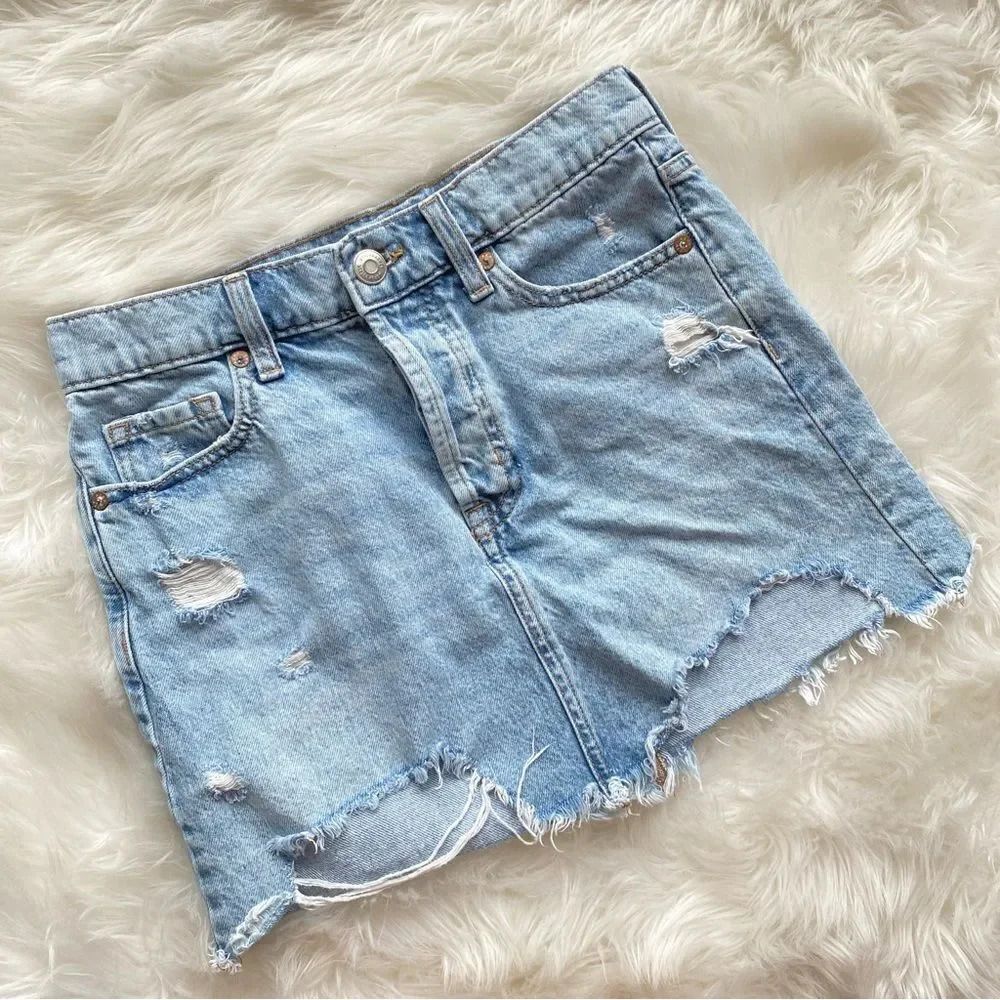 Aeropostal High Rise Denim Skirt